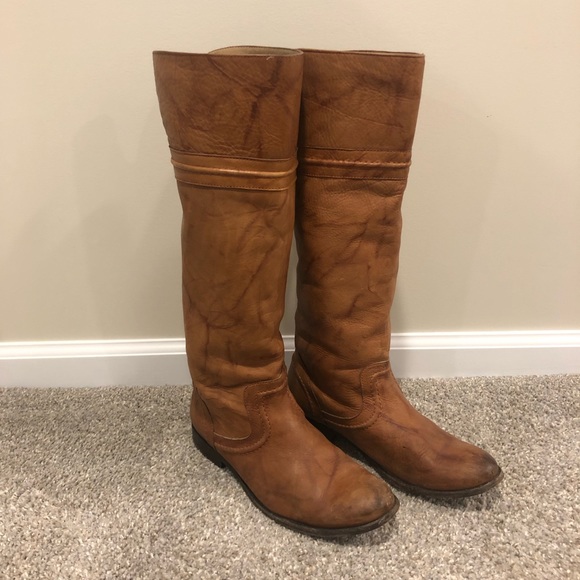 Frye 76442 Melissa Trapunto Riding Boots - Picture 2 of 10
